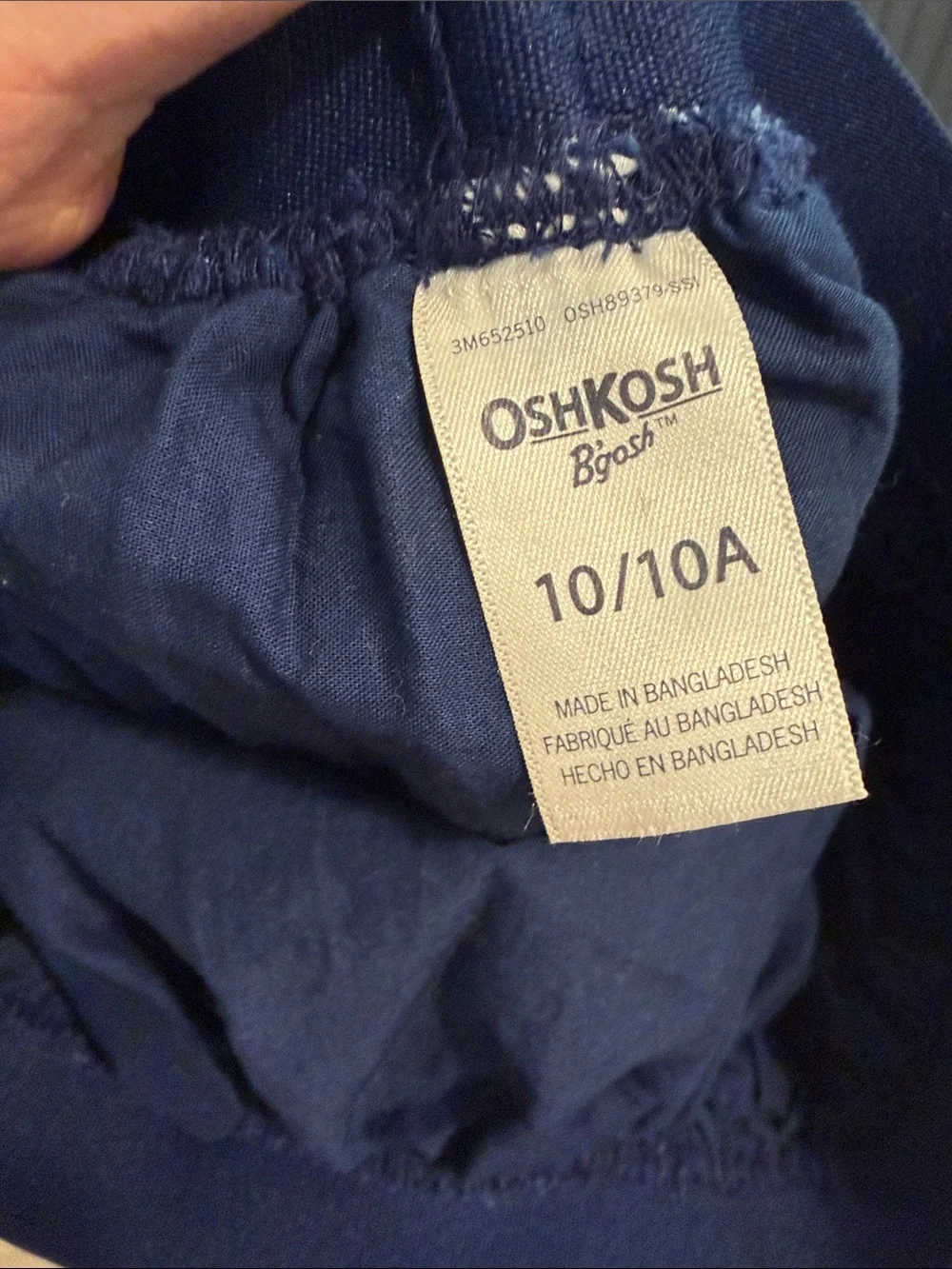 OshKosh Vintage B’gosh Girls Navy Floral Tulle Skirt Size 10